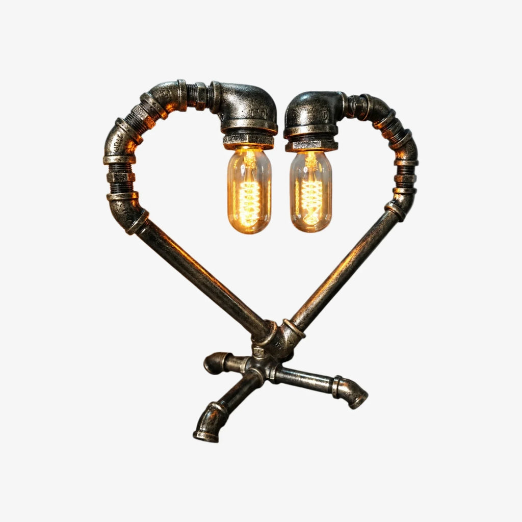Retro Industrial Pipe Table Lamp | Esilora