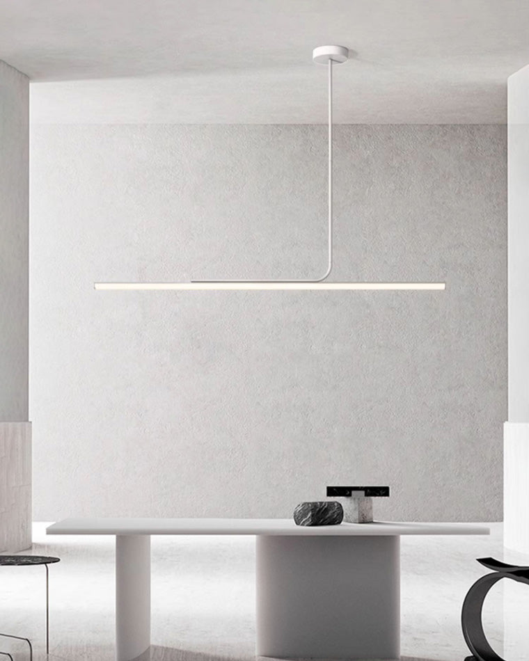 Lumineo Contemporary Decorative Dining Room Chandelier White Paint Push Button Switch | Esilora