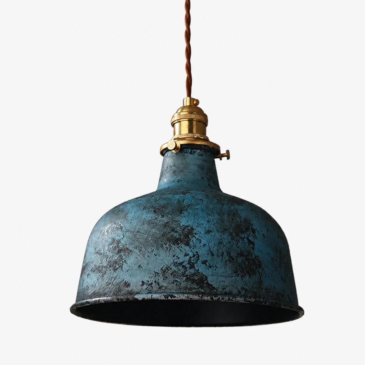 Vintage Industrielle Pendelleuchte aus distressed Metall | Esilora