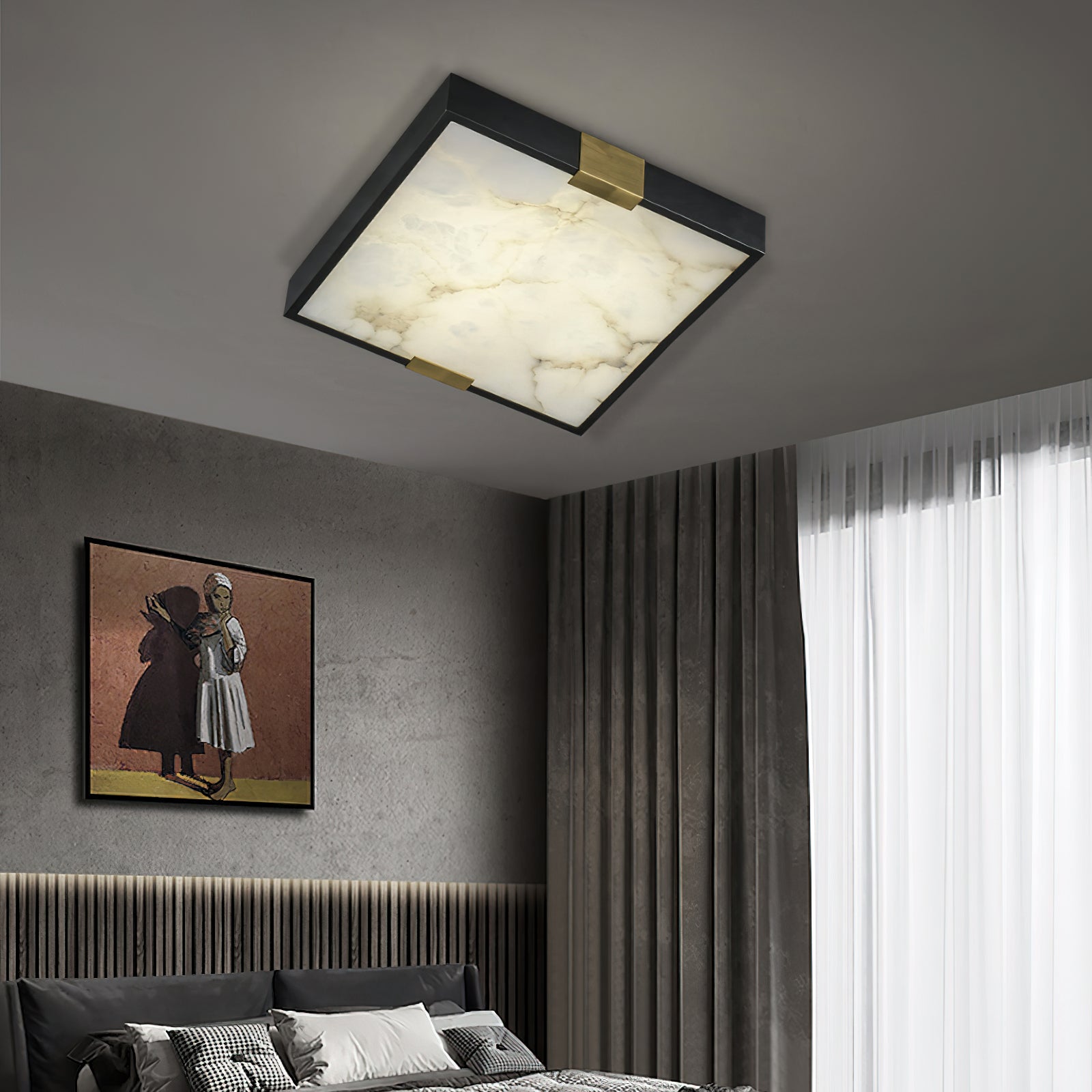 Lucien Alabaster Ceiling Light | Esilora