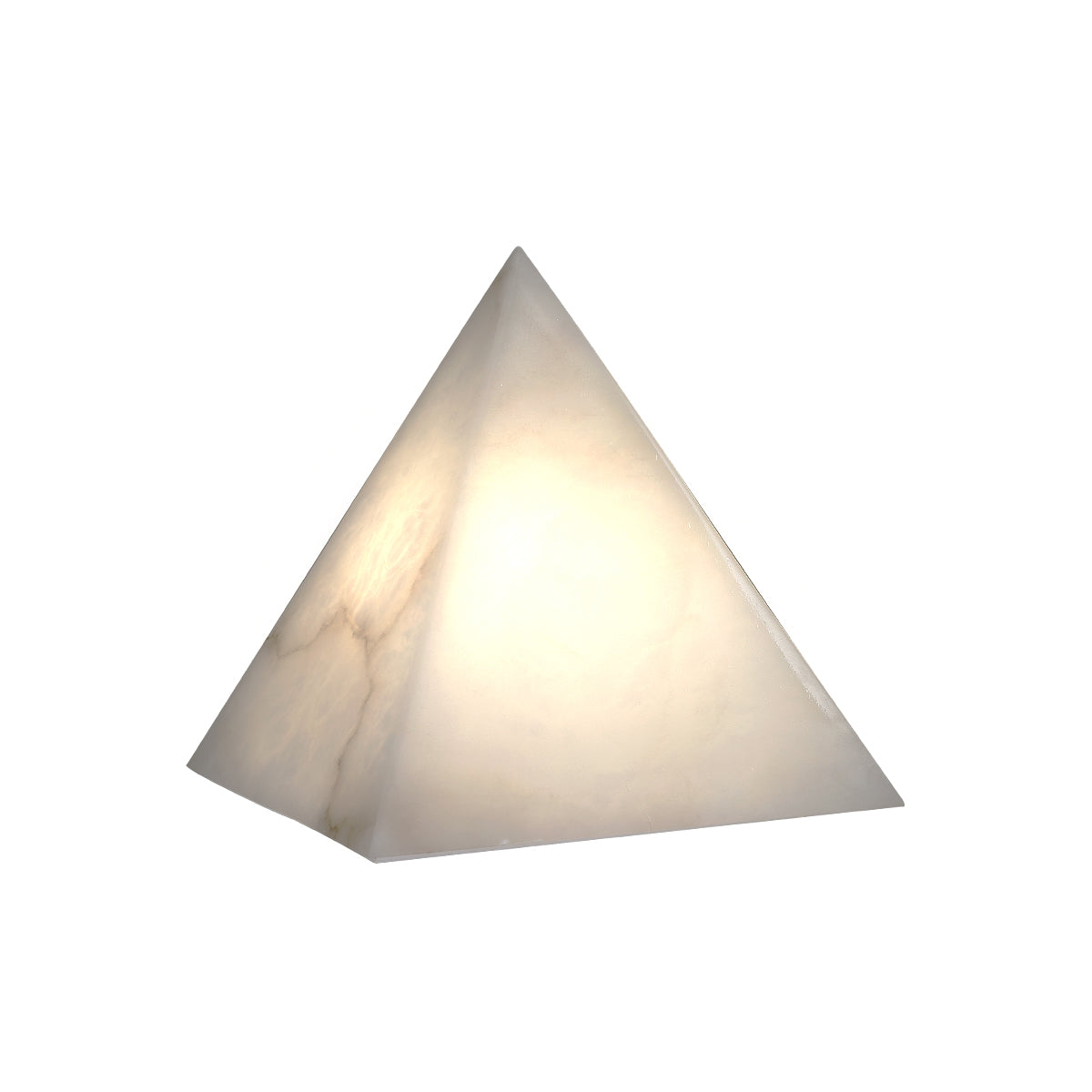 Alabaster Pyramid Table Lamp | Esilora