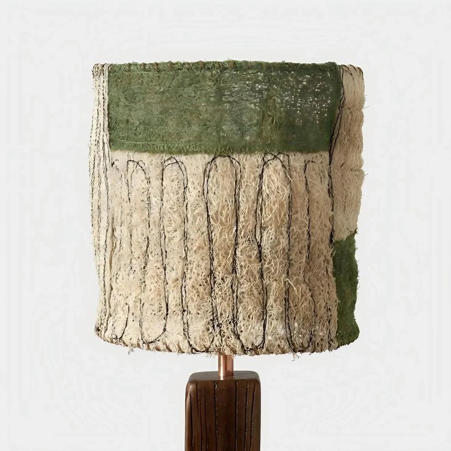 Handwoven Loofah Fiber Table Lamp | Esilora