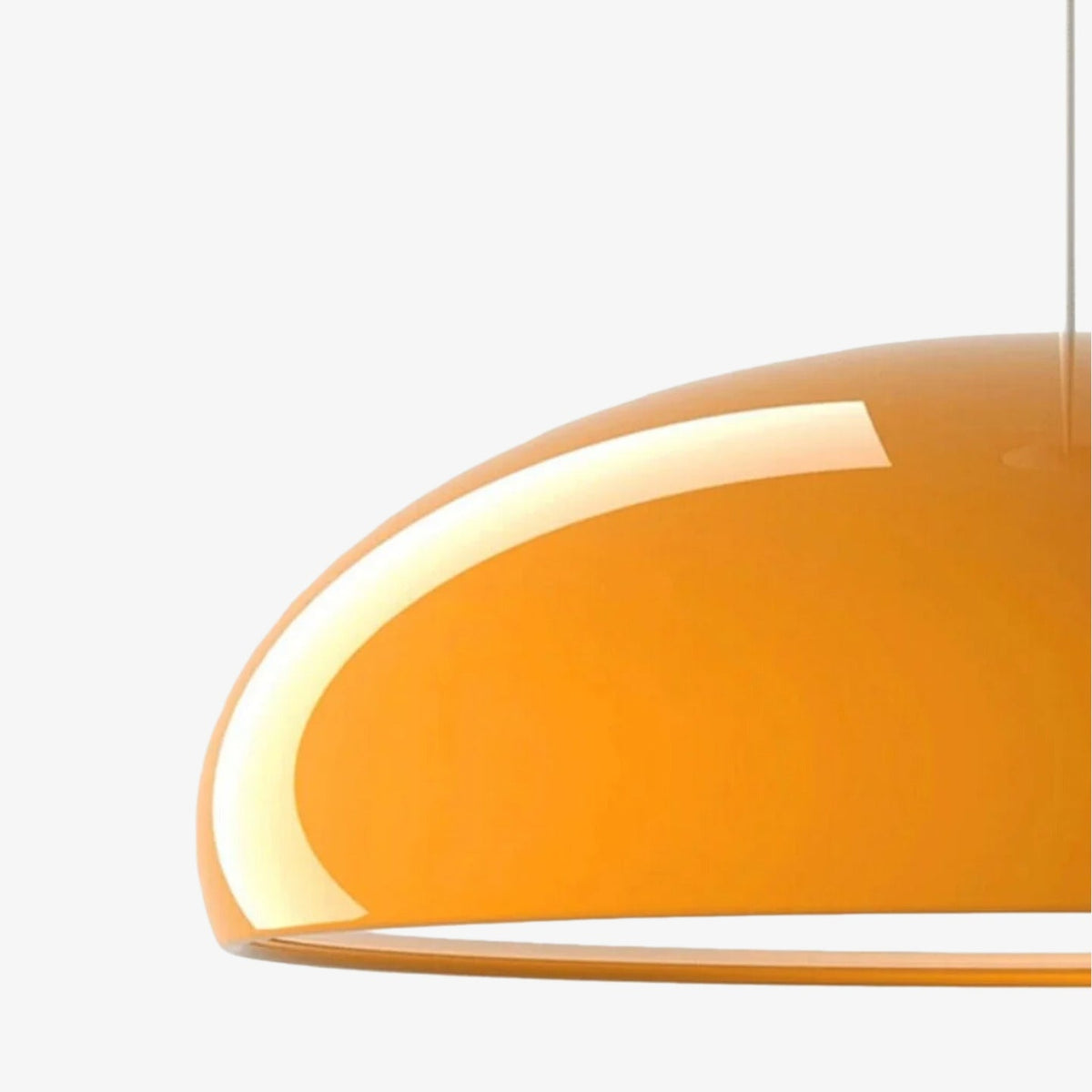 Lámpara colgante Haelen con forma de cuenco colorido - pantalla metálica moderna para comedor | Esilora