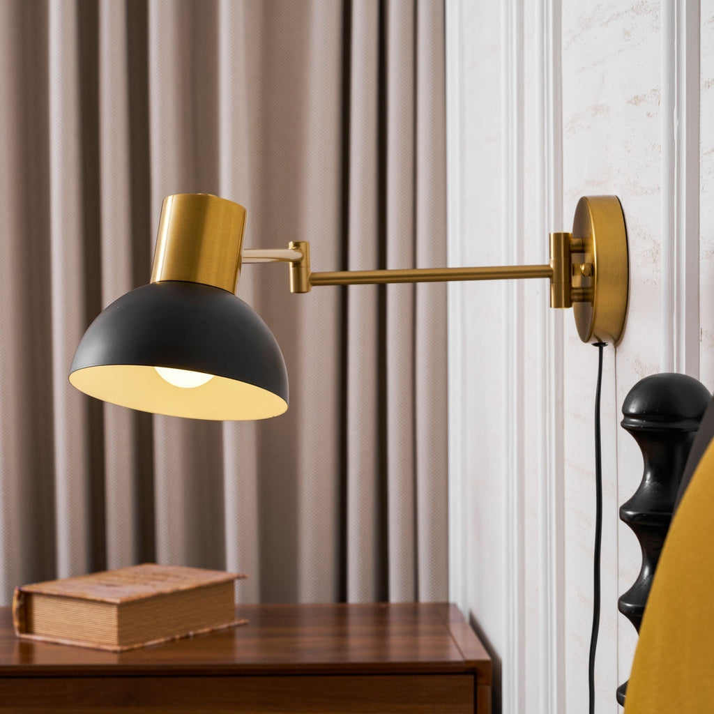 Adjustable Arm Plug In Wall Lamp | Esilora