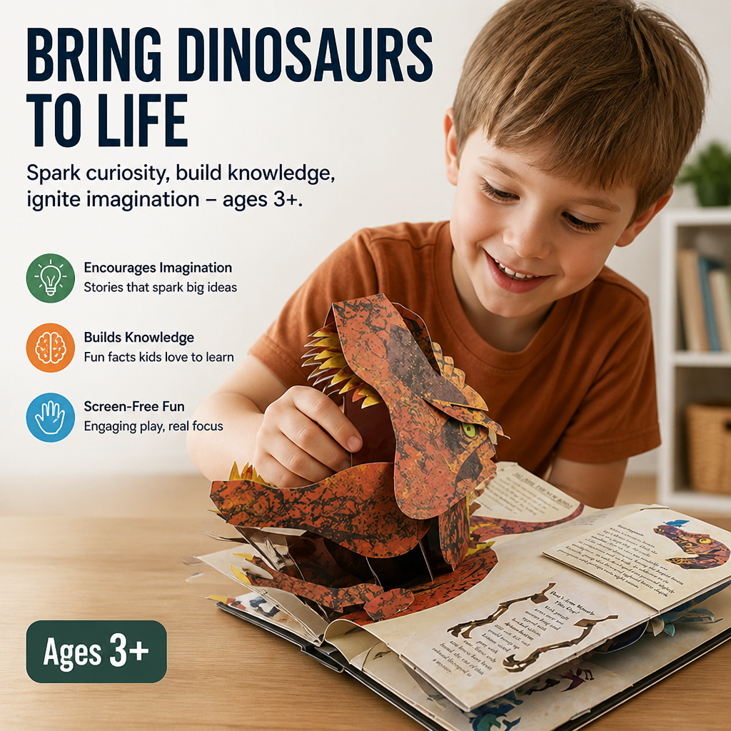 PrehistoRise — Watch Dinosaurs Leap Off the Page & Hold Their Attention for Real - Esilora
