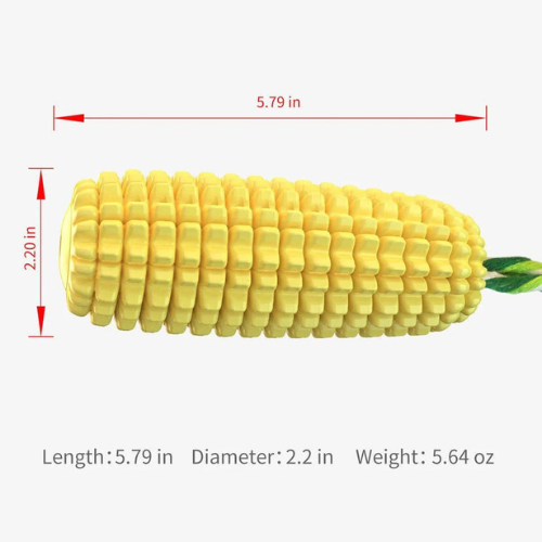 SqueakyCorn Irregular Corn-Shaped Squeaky Dog Chew Toy