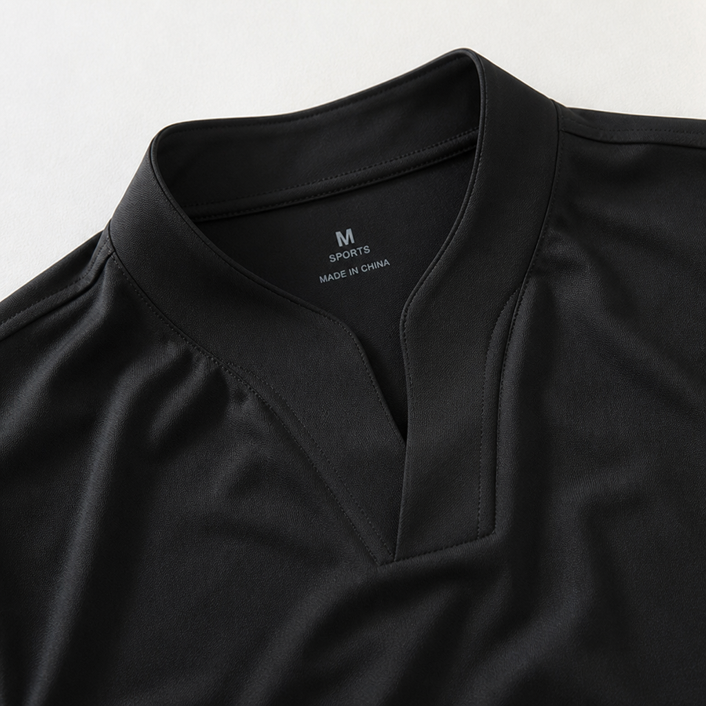 StratoFlex – ノッチ付きスタンドカラーのスリムフィット・パフォーマンスTシャツ - Esilora