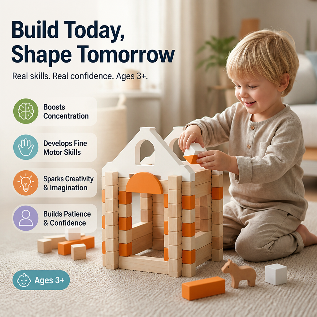 PureNest — Ignite Your Child’s Creativity and Confidence with Every Natural Block - Esilora