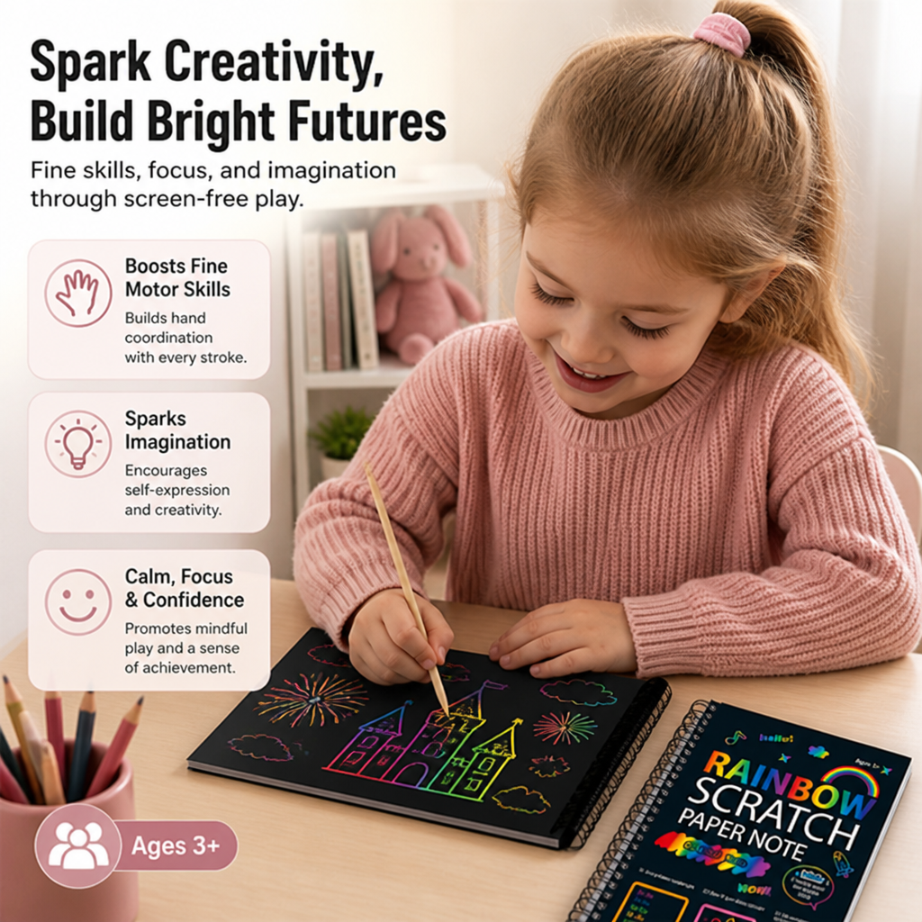 PrismSpark — Ignite Your Imagination with Every Vibrant Scratch - Esilora