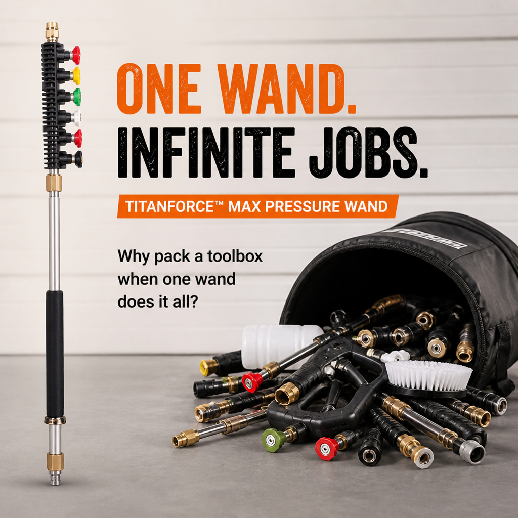 TitanForce Max Pressure Wand — Zatočte se špínou bez jediného zpocení - Esilora
