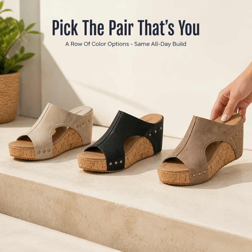 SolaraLuxe Wedge Sandals — Walk Pain-Free with Bold Style That Commands Attention - Esilora