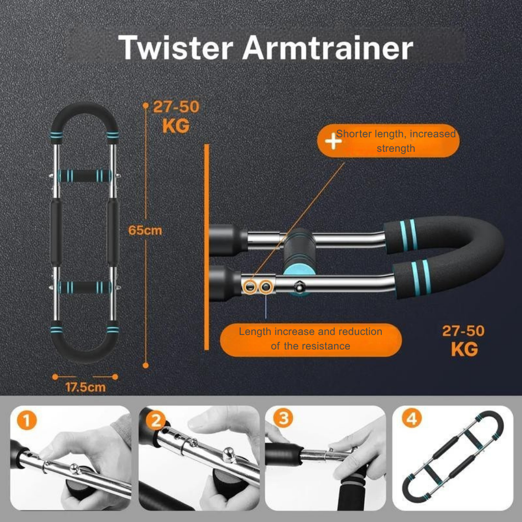Titan Twist — Zbuduj niezwykle silne ramiona i klatkę piersiową w dowolnym miejscu i czasie - Esilora
