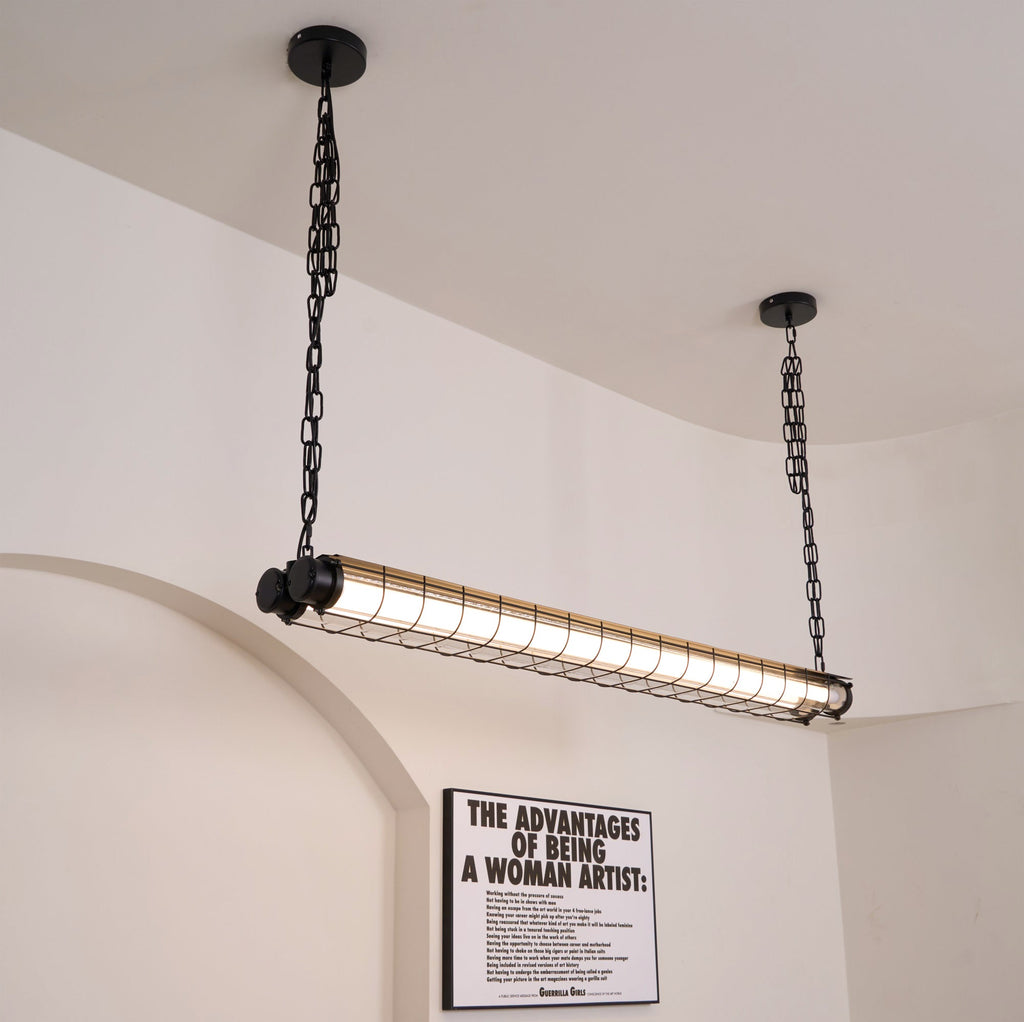 Artisan Glass Linearity Chandelier Iron Metal Glass Polished Silver Finish | Esilora