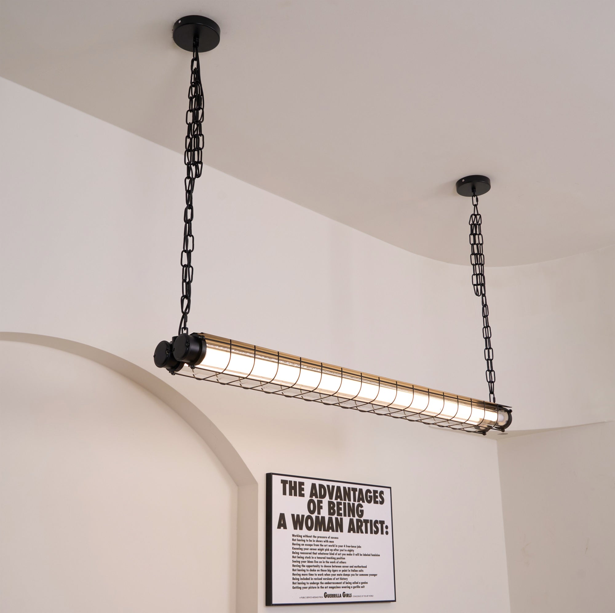 Artisan Glass Linearity Chandelier Iron Metal Glass Polished Silver Finish | Esilora