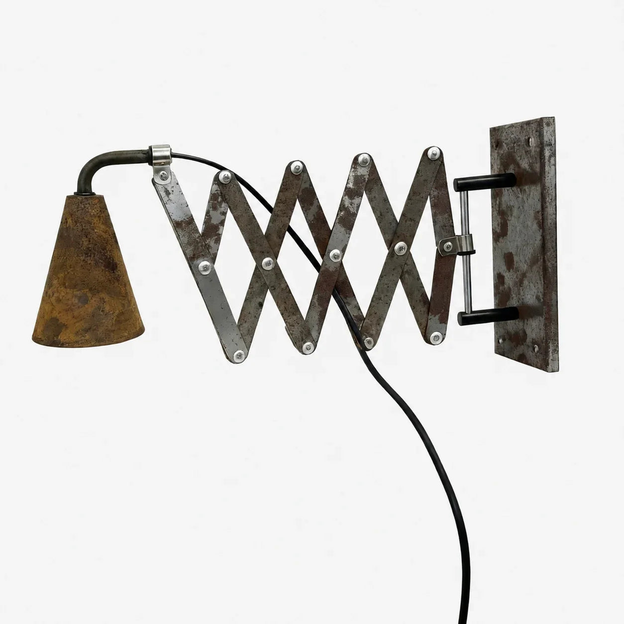 Vintage Industrial Accordion Wall Sconce | Esilora