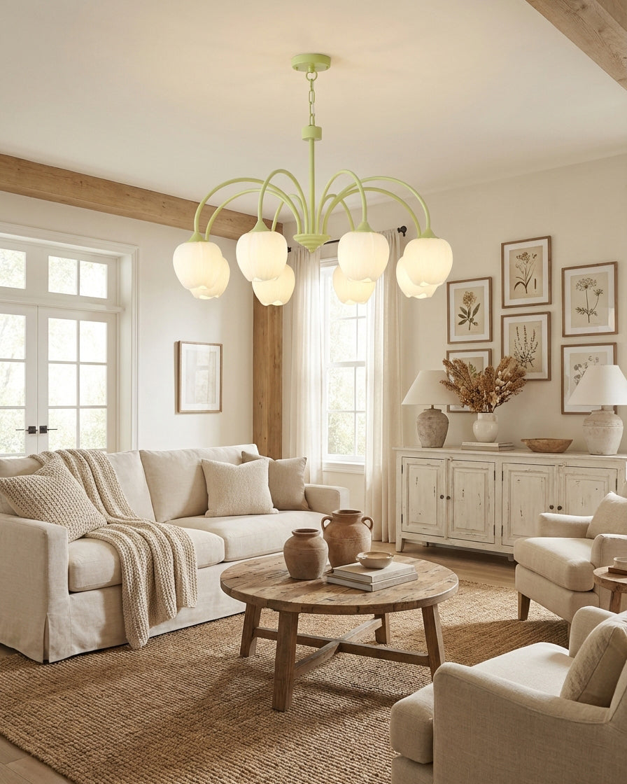 Tulip Matcha Chandelier | Esilora