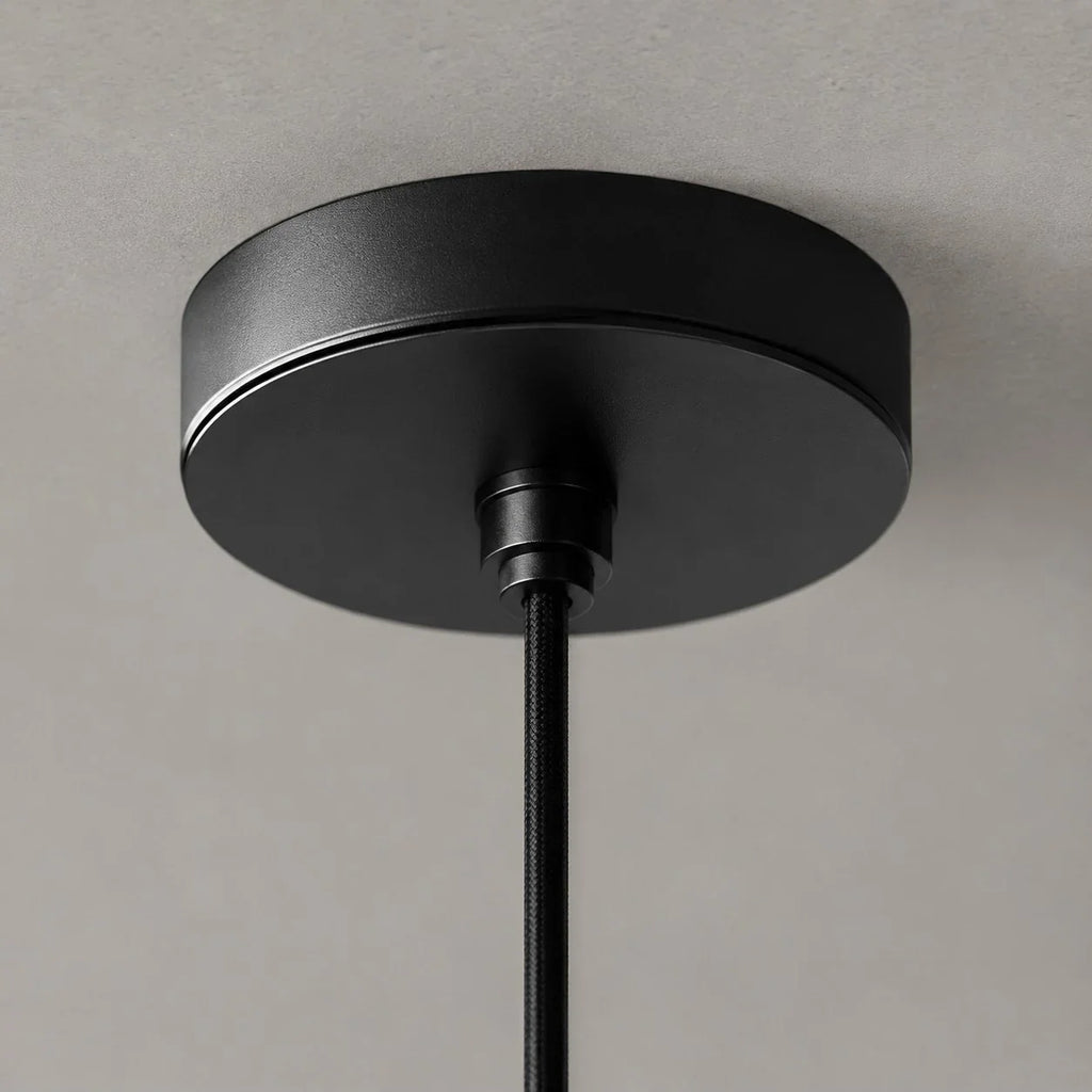 Grey Stone Pendant Light with Paper Diffuser | Esilora
