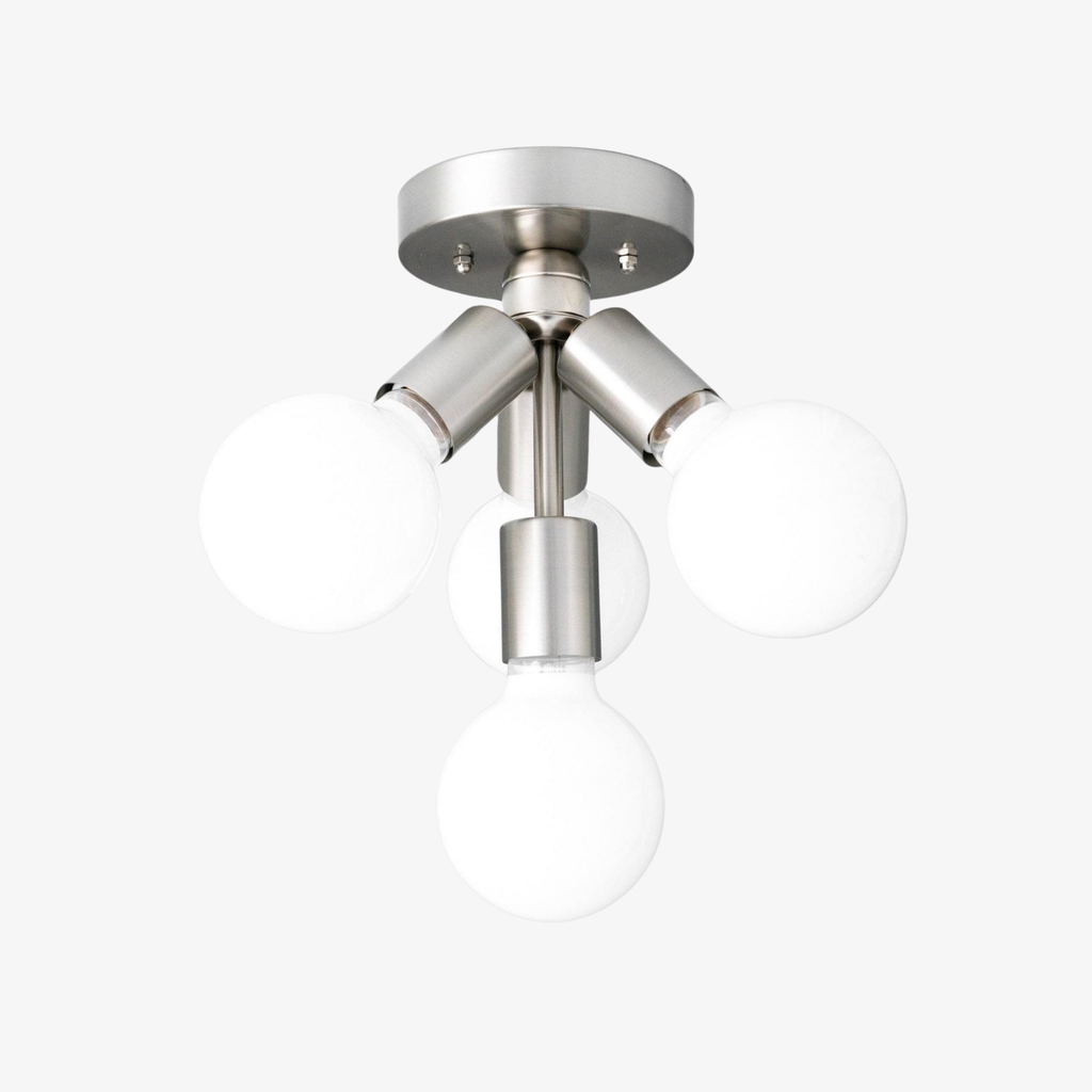 Lampada a plafone elegante Glorica Glass - Design con globo bianco per ambienti contemporanei | Esilora