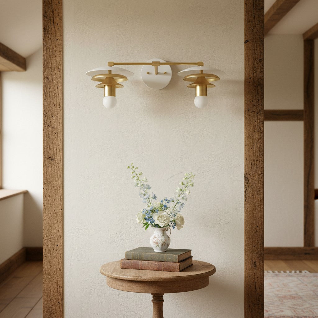 Artivo Layered Timeless Vanity Lighting Fixture With Soft Diffused Light - Great Ideal for Powder Rooms | Esilora