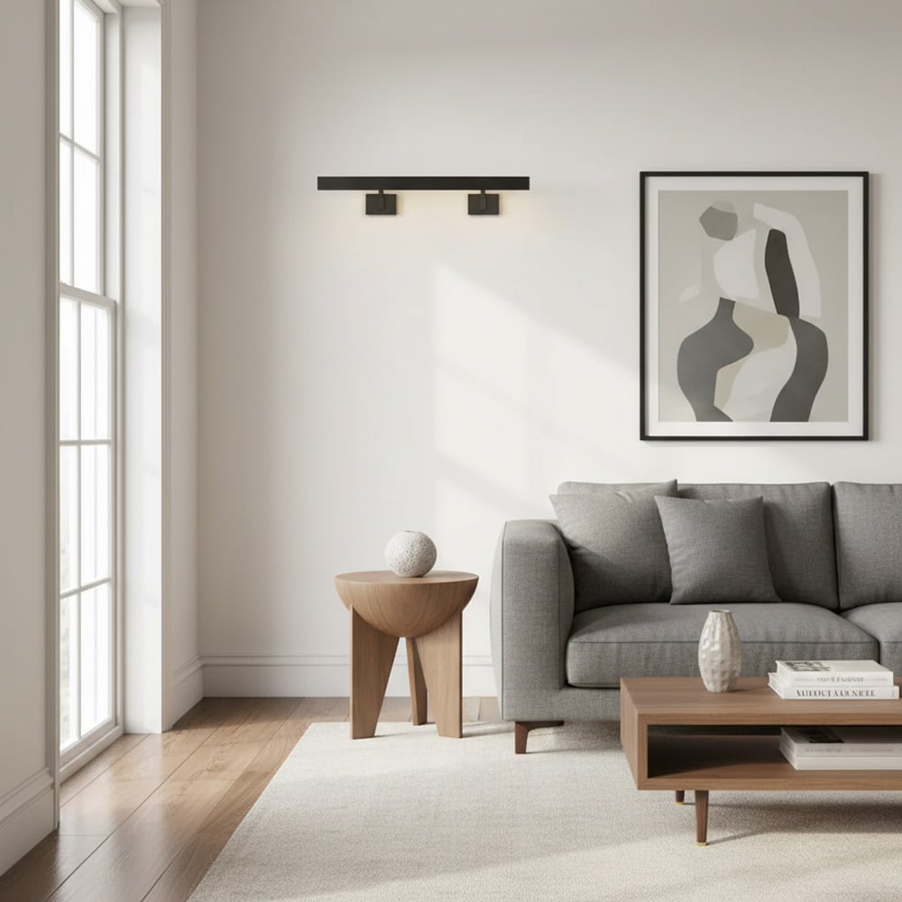 Minimalistische Schlanke Bilderleuchte – Metall Kunstlicht | Esilora
