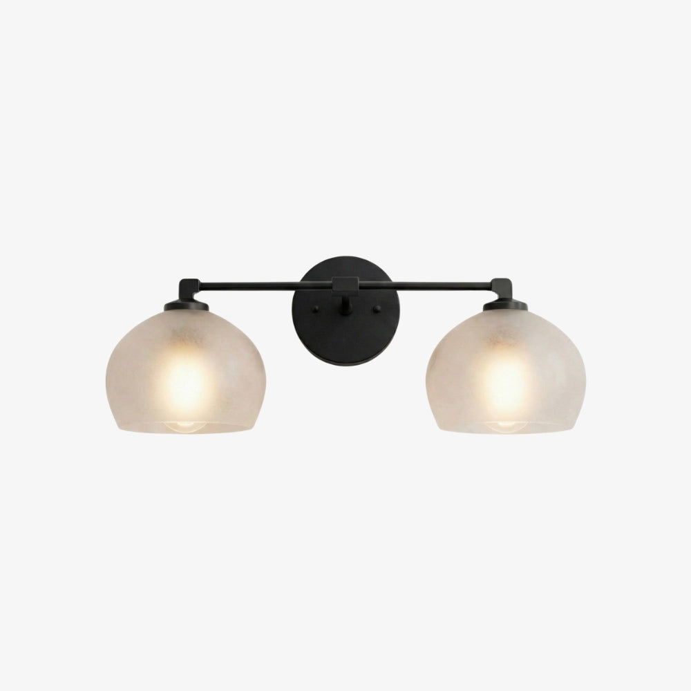 Javina globus-vegglampe – minimalistisk lampe i metall og glass med klokkeform for belysning i stue og soverom | Esilora