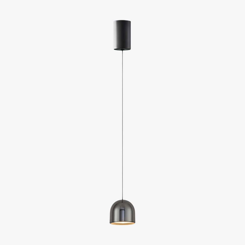 Luz suspensa elevável Ivoran - Candeeiro fino e minimalista em alumínio e acrílico para mesa de cabeceira e secretária | Esilora