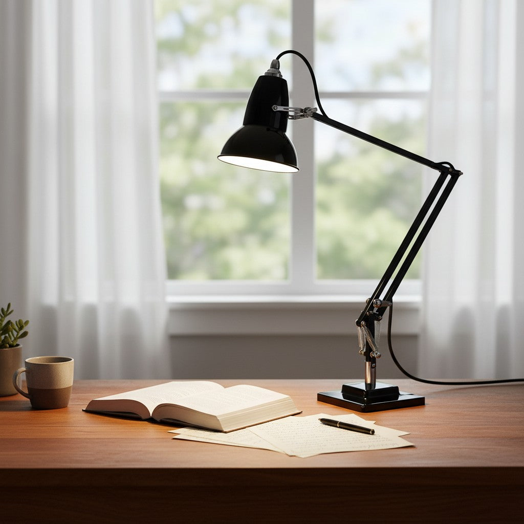 Modryx Adjustable Desk Lamp - Vintage Industrial Metal for Office and Bedroom | Esilora