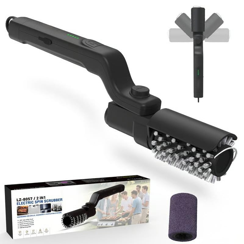 Power Scrubber para uma limpeza rápida do grelhador — desfrute de mais tempo com a família - Esilora