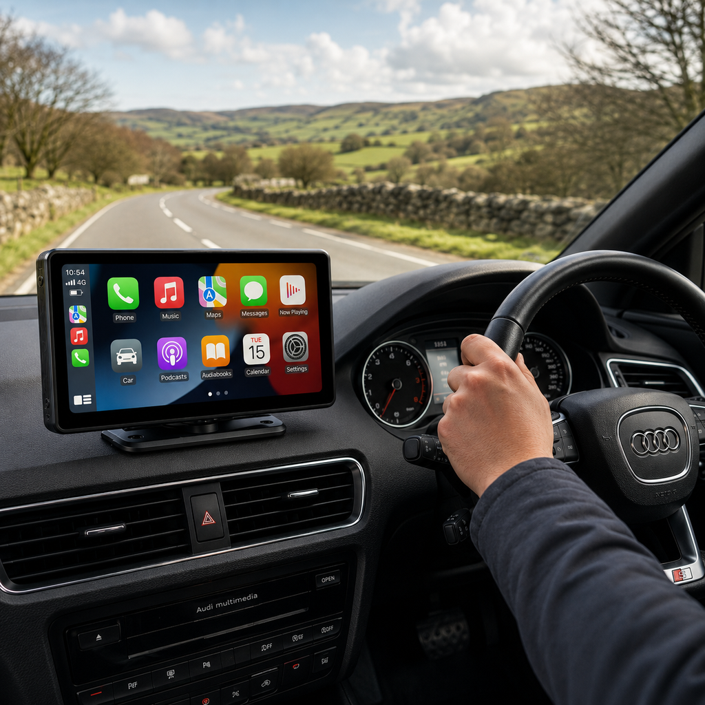 10.26-Inch Car Stereo Touchscreen - Wireless CarPlay & Android Auto - Backup Camera - Bluetooth