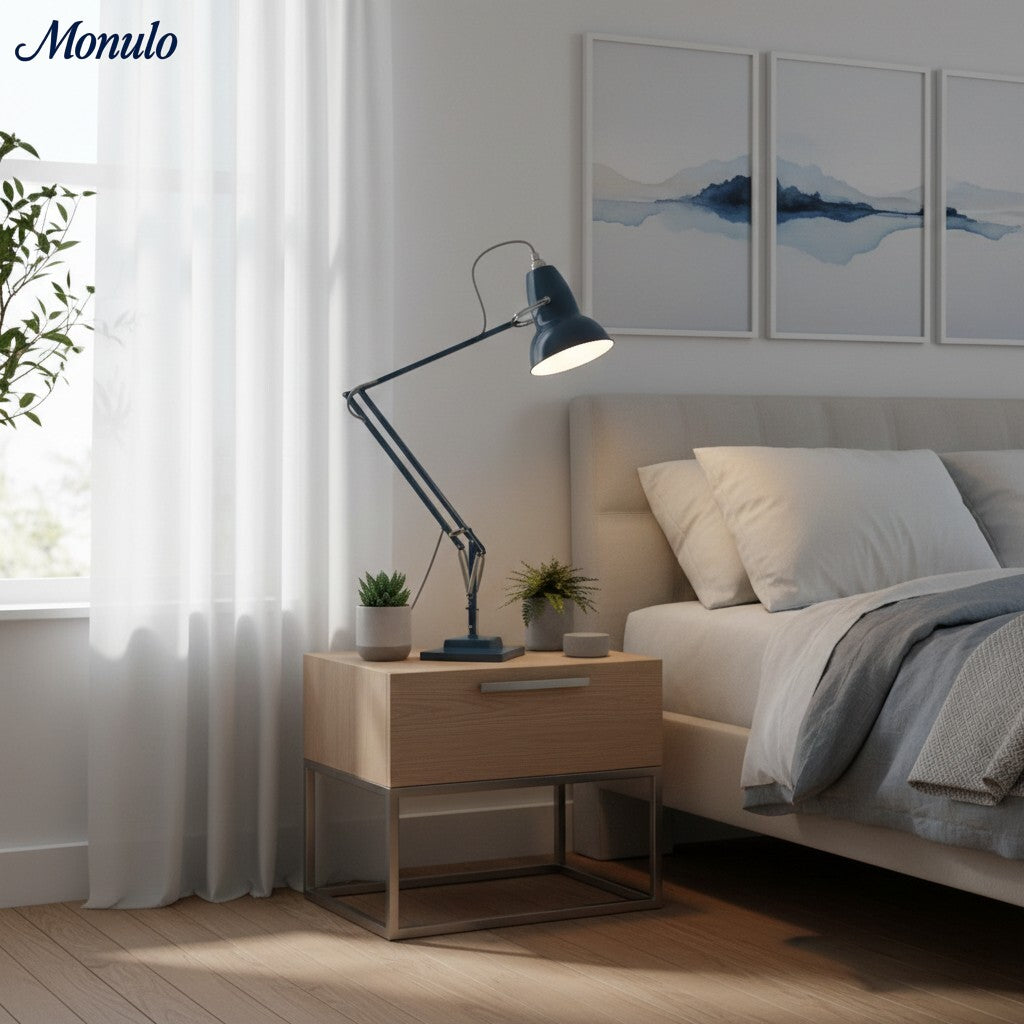 Modryx Adjustable Desk Lamp - Vintage Industrial Metal for Office and Bedroom | Esilora