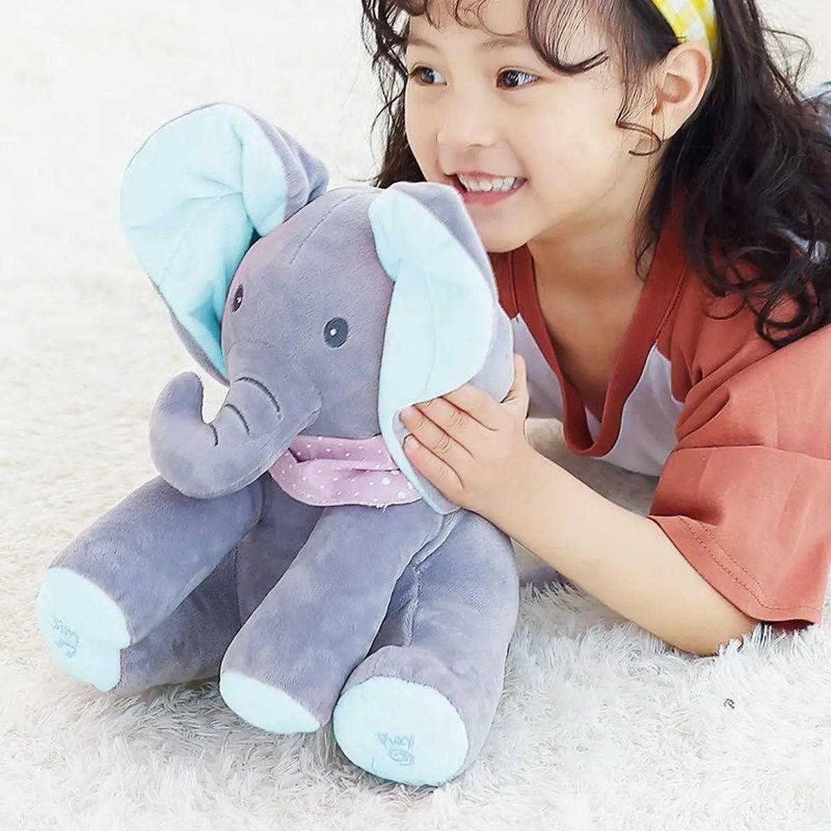 Soft Elephant Toy with Music – Flexible Ears & Guaranteed Child Joy - Esilora