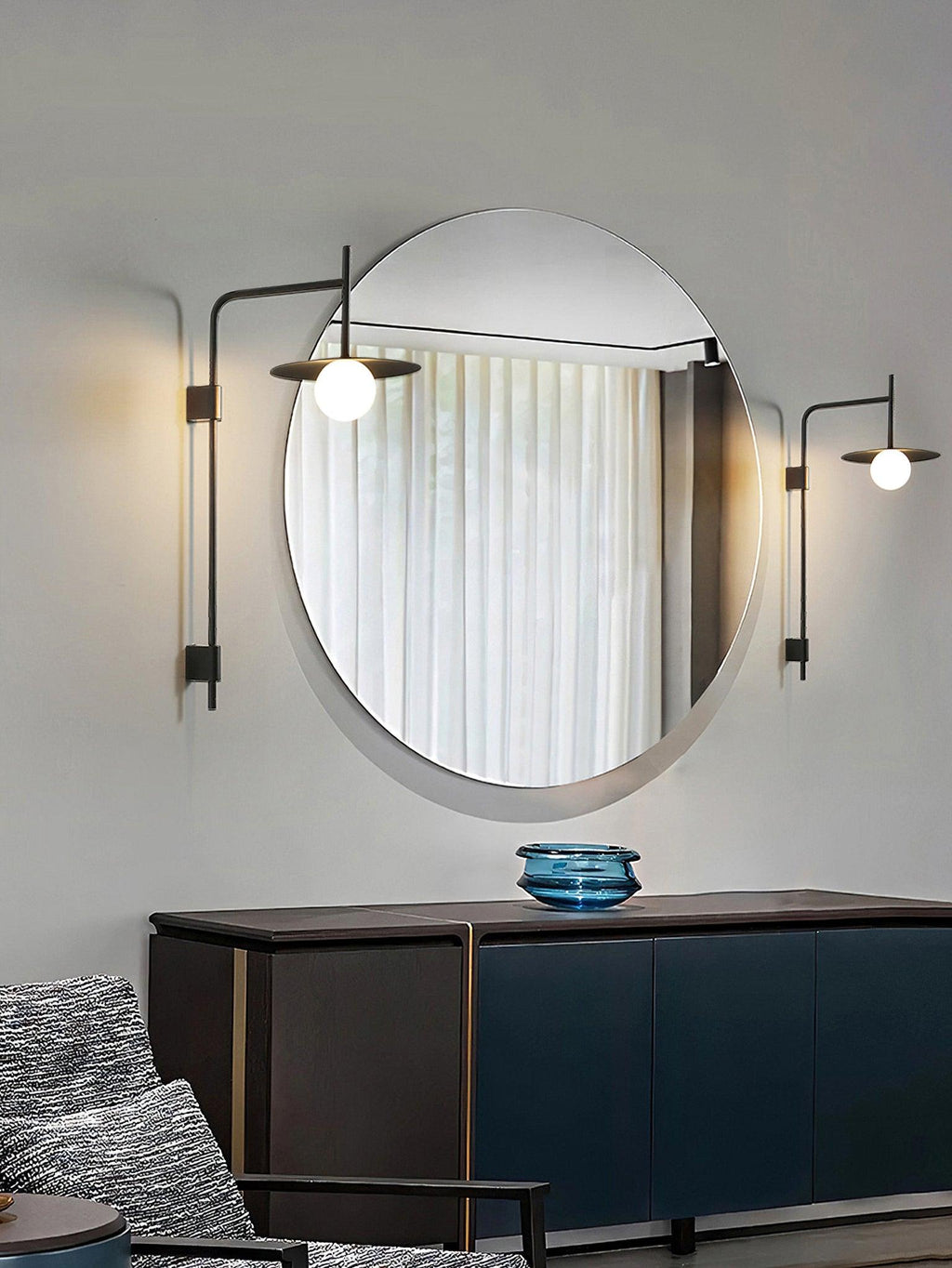 Nordic Swing Arm Wall Lamp for Living Room M22 | Esilora