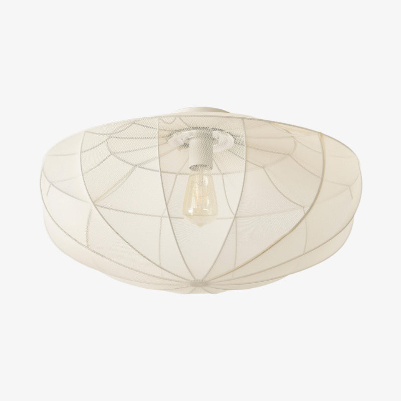 Lumifil Draped Mesh Ceiling Light – Boho Rustic Textured Shade Lamp for Living Room or Bedroom | Esilora