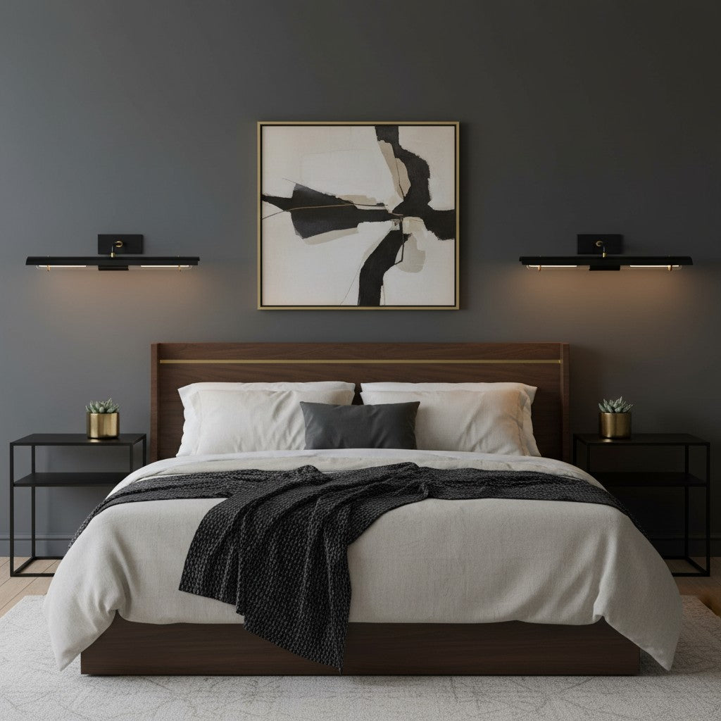 Aurix Minimalist Iron Wall Lamp – Elegant wall-mounted Lighting Enhance Any Interior Artwork | Esilora