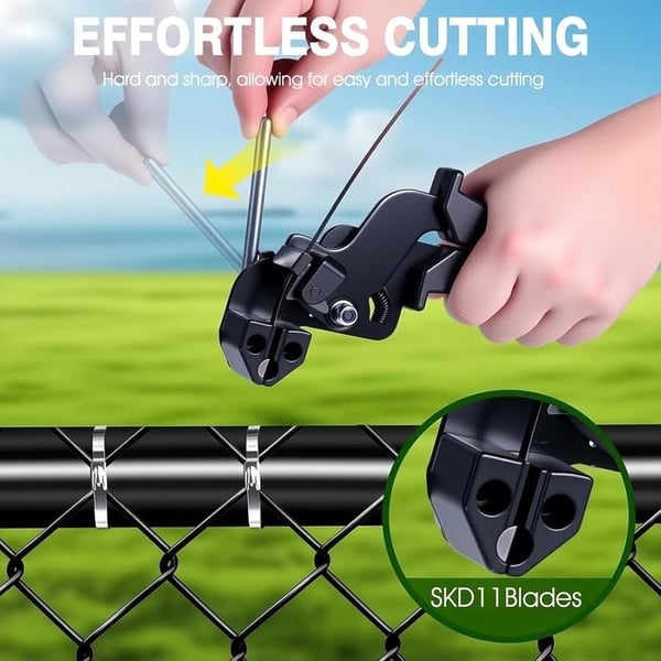 Stainless Steel Cable Tie Gun with Metal Fasteners - Esilora