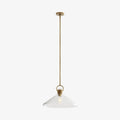 Lumicona Wide Cone Pendant Light – Clear Glass Design with Industrial Style for Kitchens U17 | Esilora