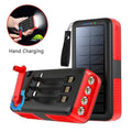 Solar Power Bank 61200mAh with Dual USB Output and Hand Crank - Esilora