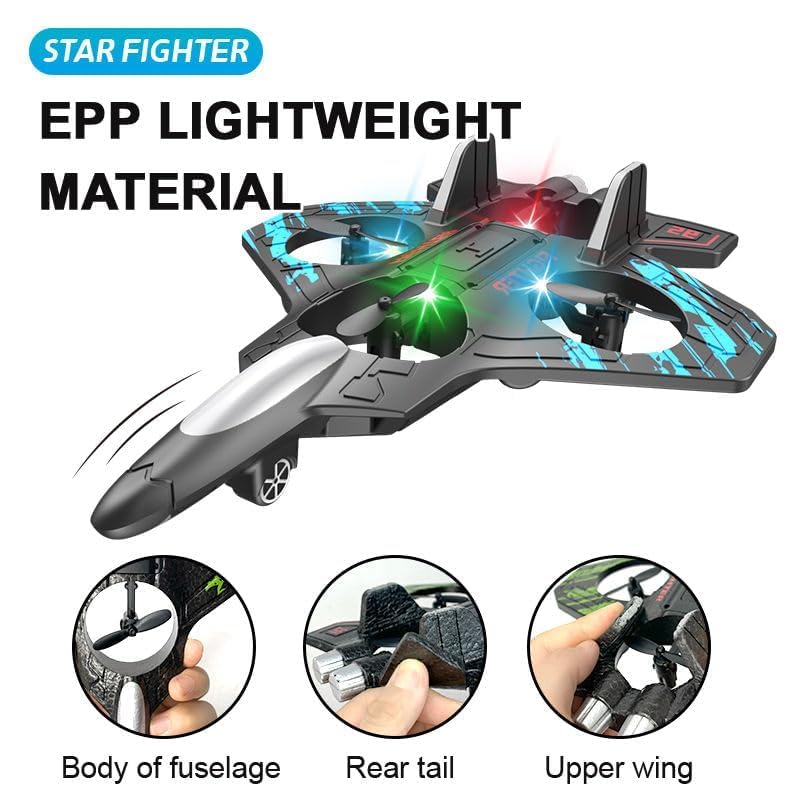 RC Fighter Jet with Gyro Stabilization for High-Speed Flight
