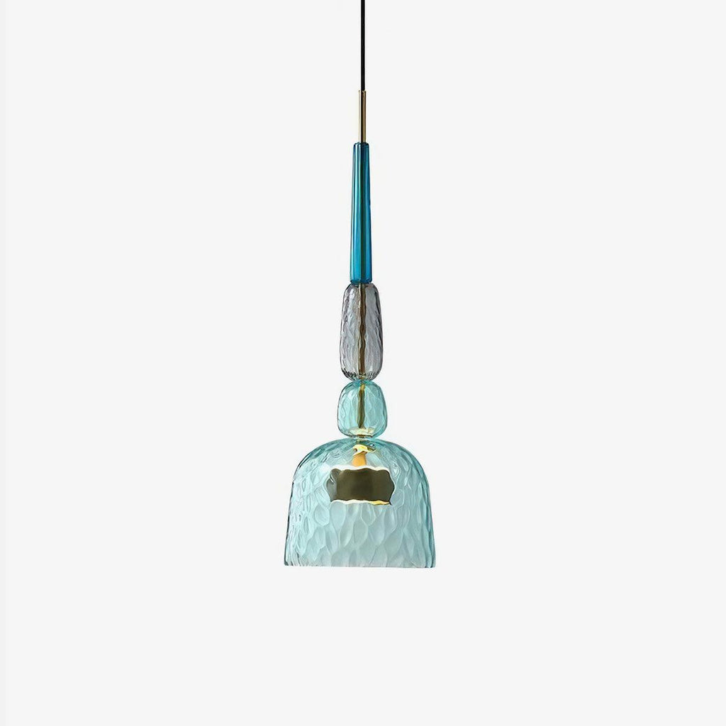 Hand Blown Glass Pendant Lamp - Colorful Candy Iron Mixed Color Indoor | Esilora