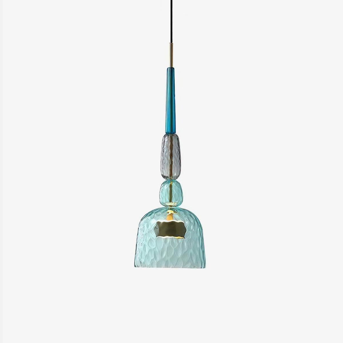 Hand Blown Glass Pendant Lamp - Colorful Candy Iron Mixed Color Indoor | Esilora