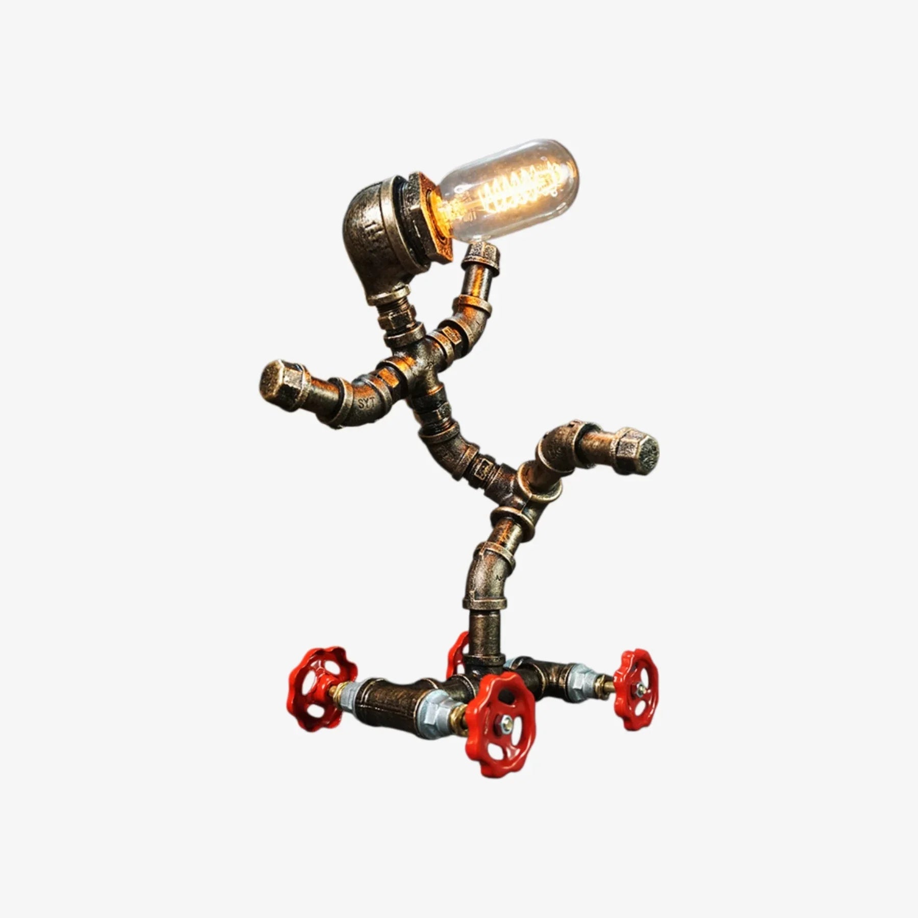 Retro Industrial Pipe Table Lamp | Esilora