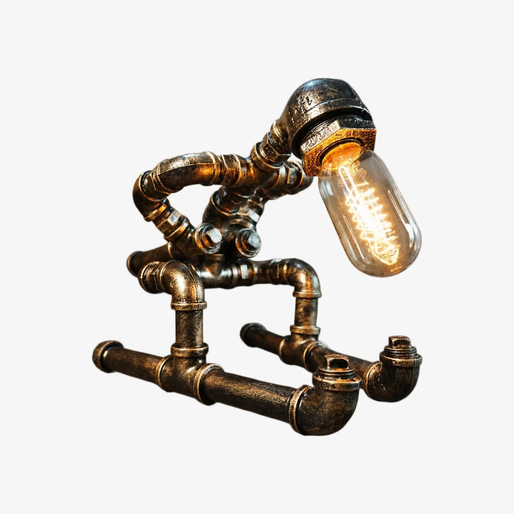 Retro Industrial Pipe Table Lamp | Esilora