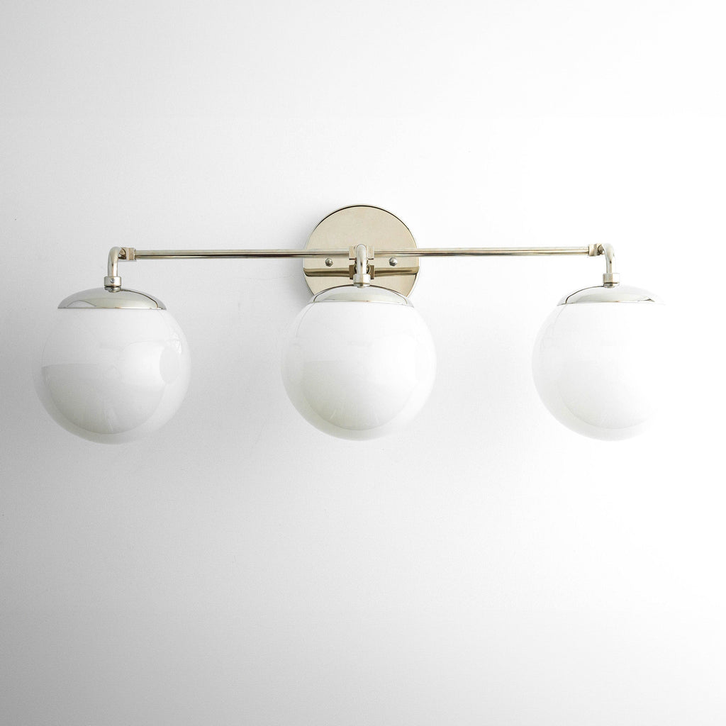 مصباح Glorica Glass الشريطي LED القابل لتعتيم الإضاءة للمرآة – وحدة إضاءة حمّام كروية بسيطة | Esilora