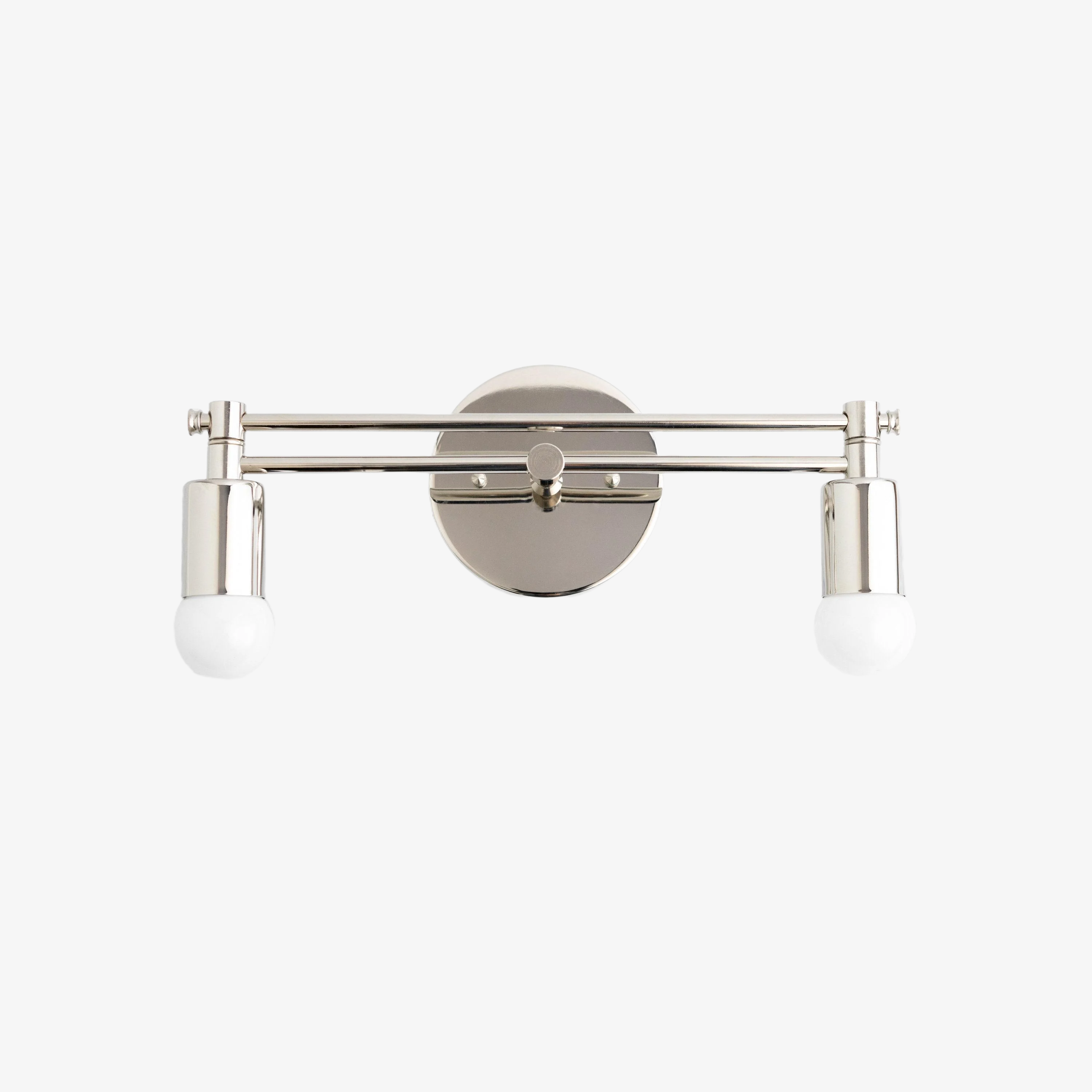 Mobilux Line Sleek Multi-Head Bathroom Wall Light – Designer Vanity Sconce with Glass Shades | Esilora