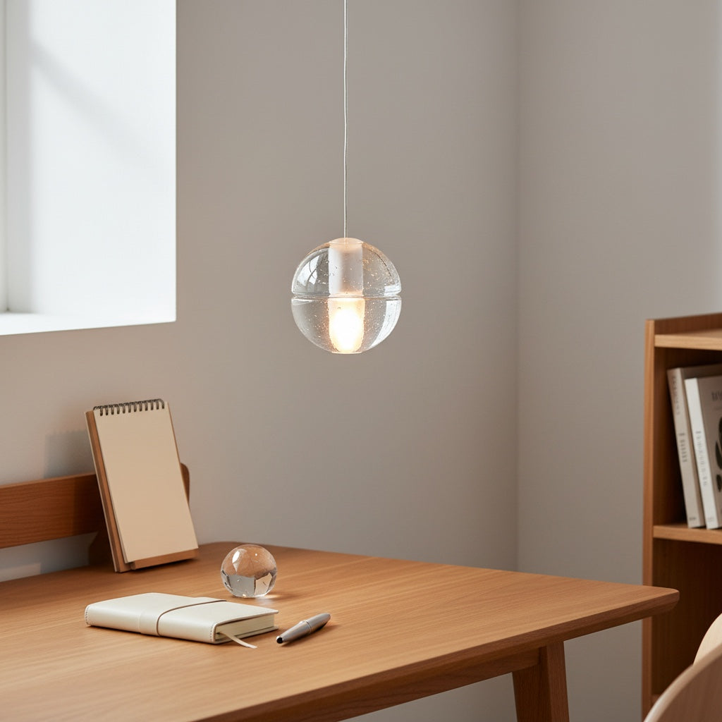 Lorivo Decorative Crystal Sphere Pendant Light Starry Visual for Lounge Areas | Esilora
