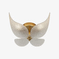 Lucenda Butterfly Flush Mount Ceiling Light - Gold Acrylic Retro Lamp for Hallway and Entryway | Esilora
