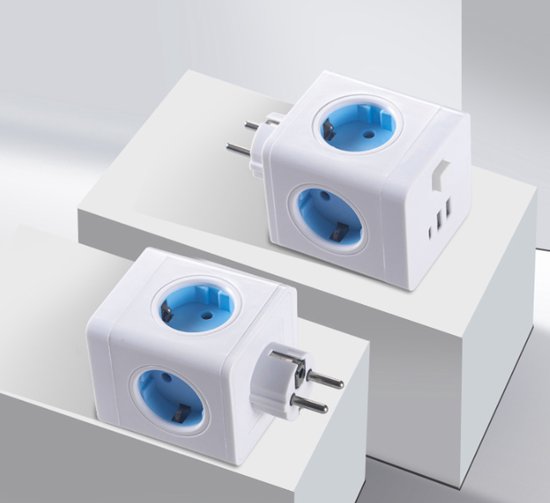 Power Cube Extension with 4 Outlets and USB Charging Ports - Esilora