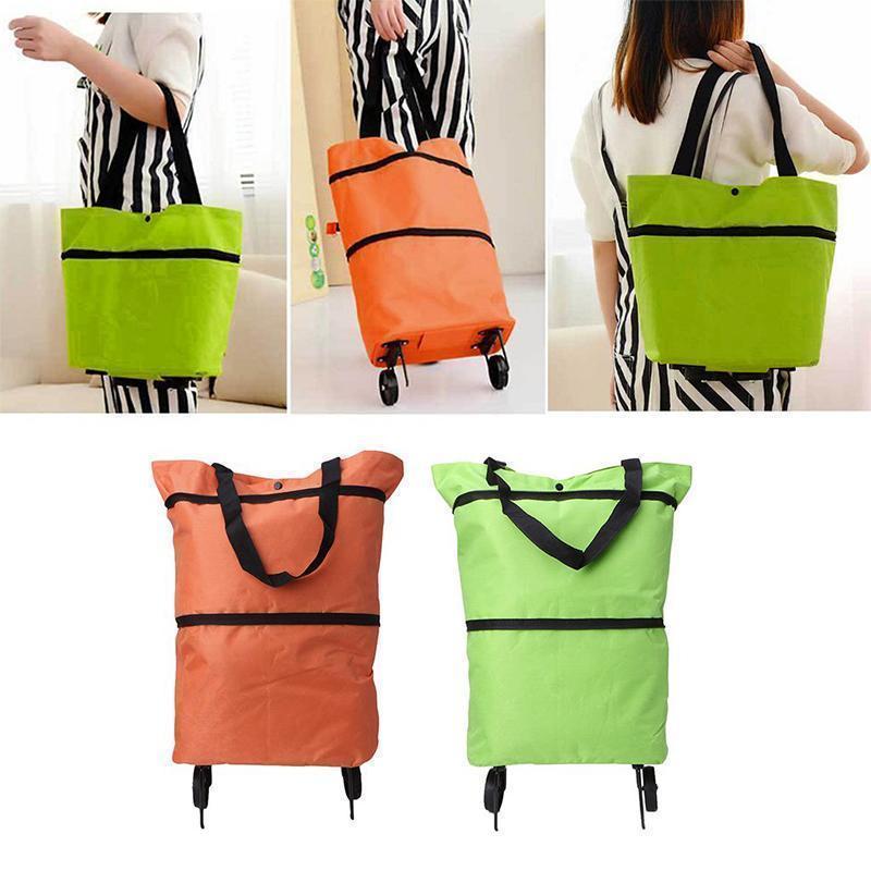 Shopping Cart | Collapsible Rolling Bag | Lightweight Carrier | Icone - Esilora
