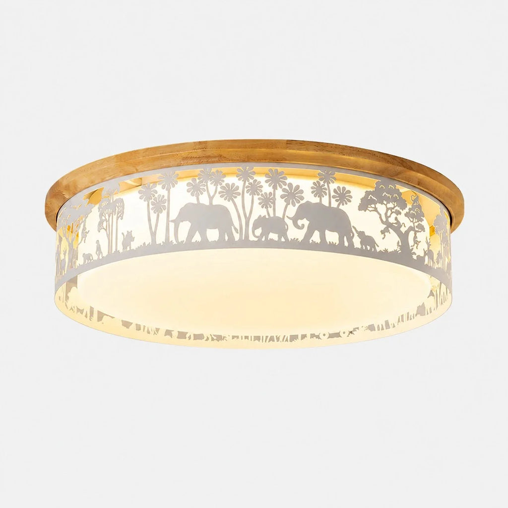 Lampada da soffitto LED a spettro completo con silhouette cava | Esilora