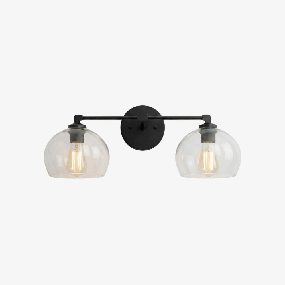 Javina globus-vegglampe – minimalistisk lampe i metall og glass med klokkeform for belysning i stue og soverom | Esilora